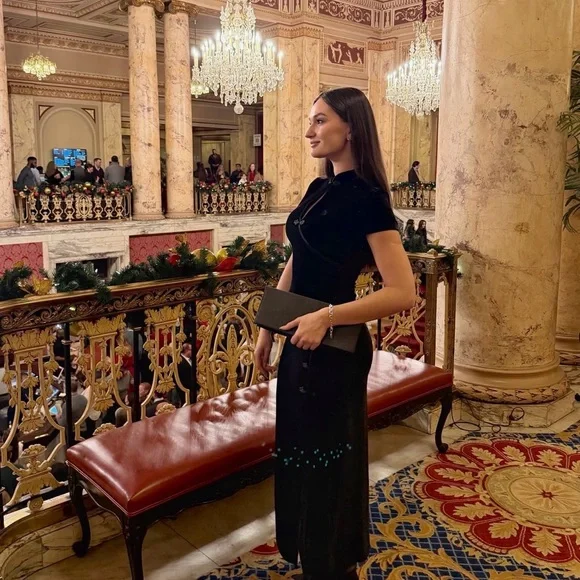 Asian style Mango dress toggle fastening - Picture 3 of 3